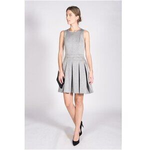 Comptoir des Cotonniers Dress XS Jersey Pleated Gray Neoprene